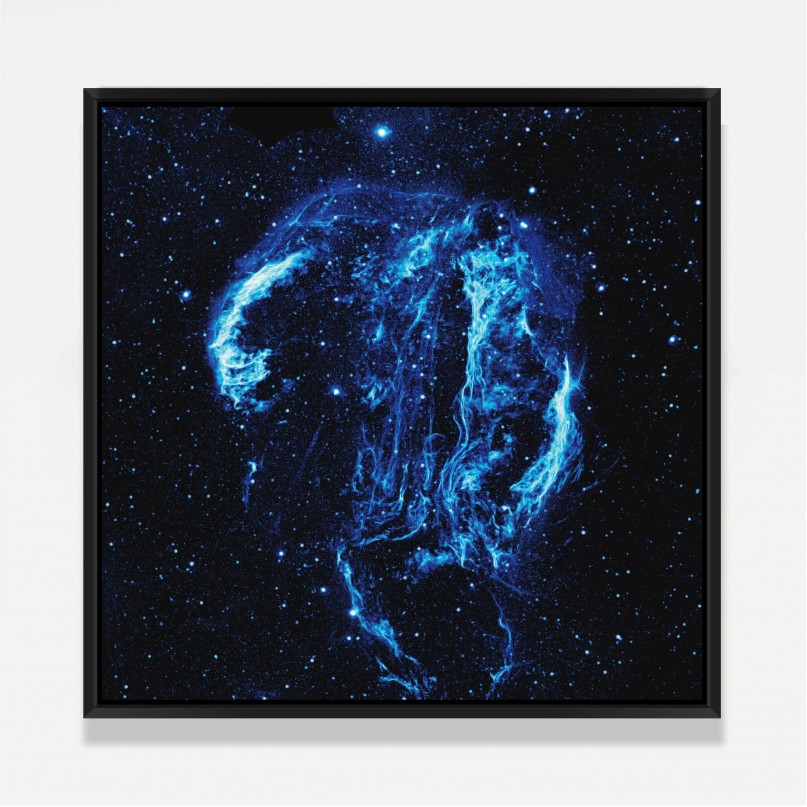 Quadro Nebulosa Tons de Azul