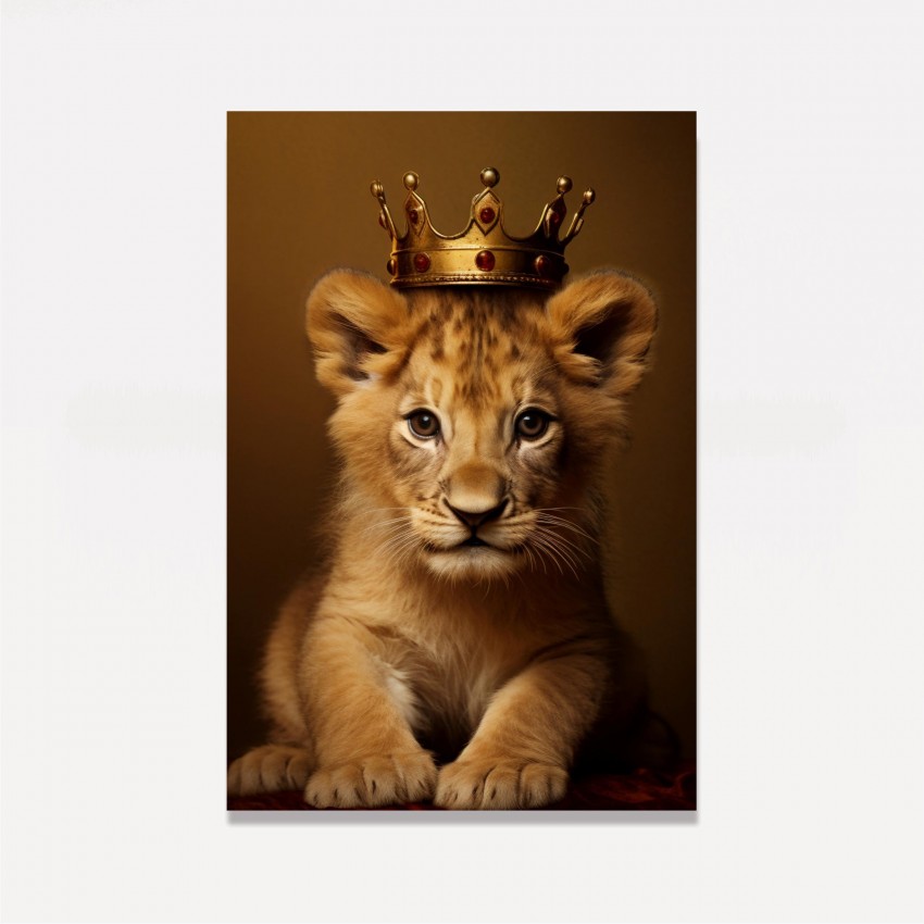 Quadro Filhote Leão Majestade