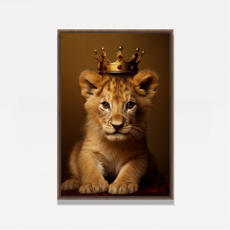 Quadro Filhote Leão Majestade