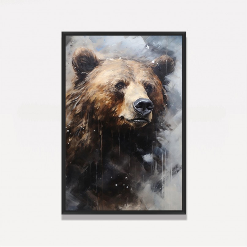 Quadro Retrato do Urso Artístico