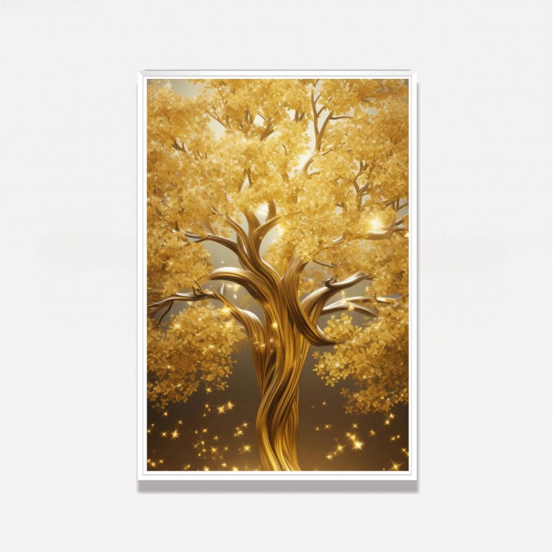 Quadro Árvore da Vida Golden Luxo