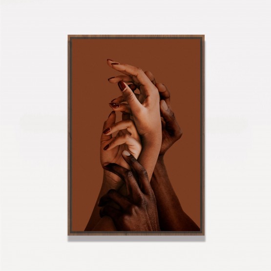 Quadro Abstrato em Arte - Hands Together