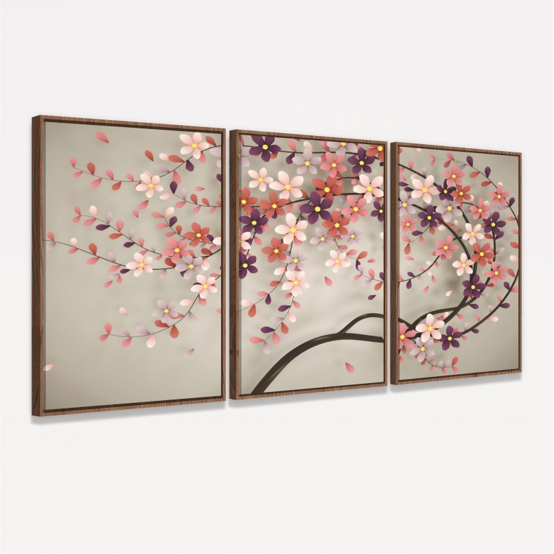 Quadro Árvore Flores de Cerejeiras decorativo - Cherry Blossom Tree