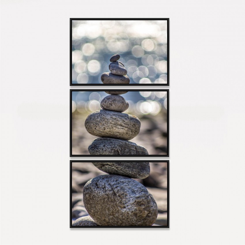 Quadro Pedras do Equilíbrio - Paz Meditação