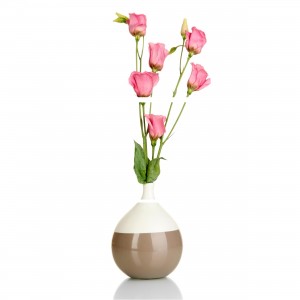 Quadro Vaso com Flores de Rosas Clean decorativo