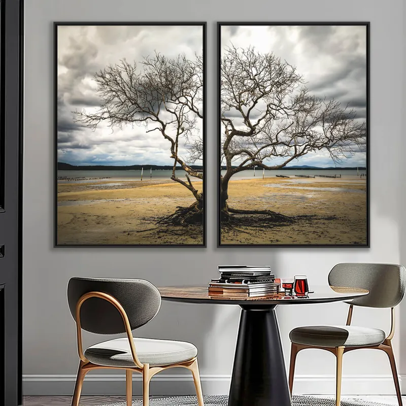 Quadro Árvore Sem Folhas Duo decorativo