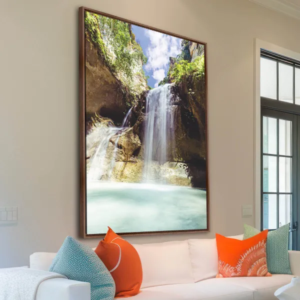 Quadro Cachoeira Paisagem Bela Cascata