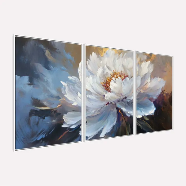 Quadro Flor Peônia Majestosa Harmonia de Cores