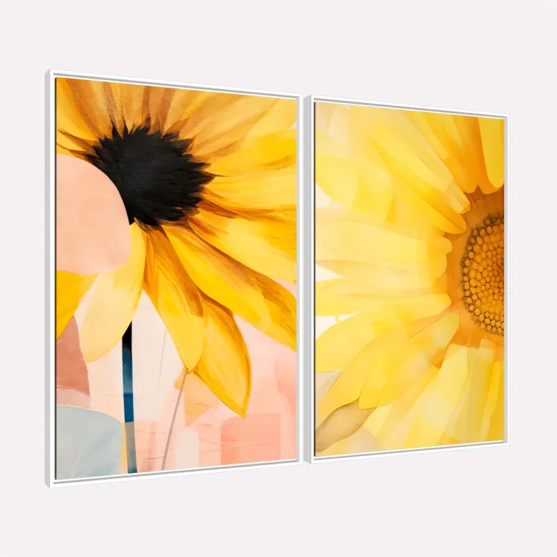 Quadro Floral Duo Artístico Flores de Girassol