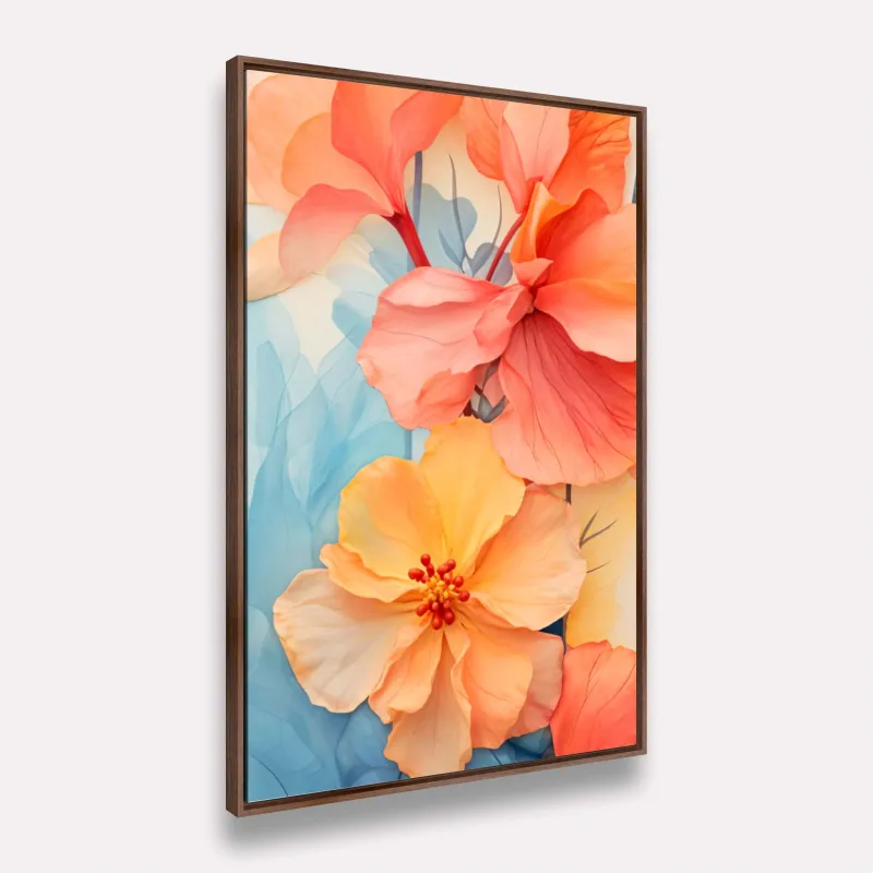 Quadro Flores Lindas Pintura Pétalas