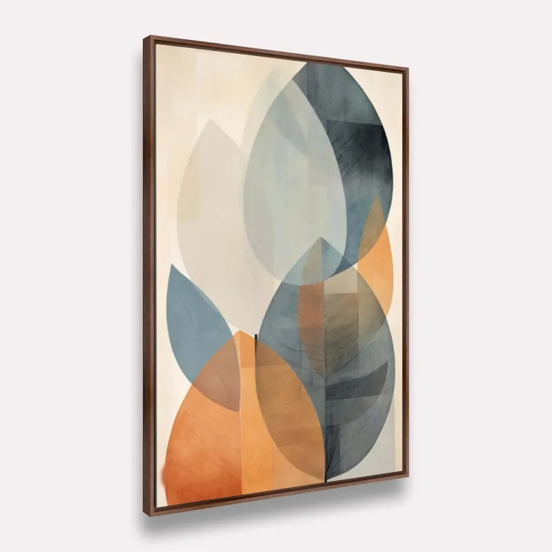Quadro Folhagem Pintura Artística Abstrata