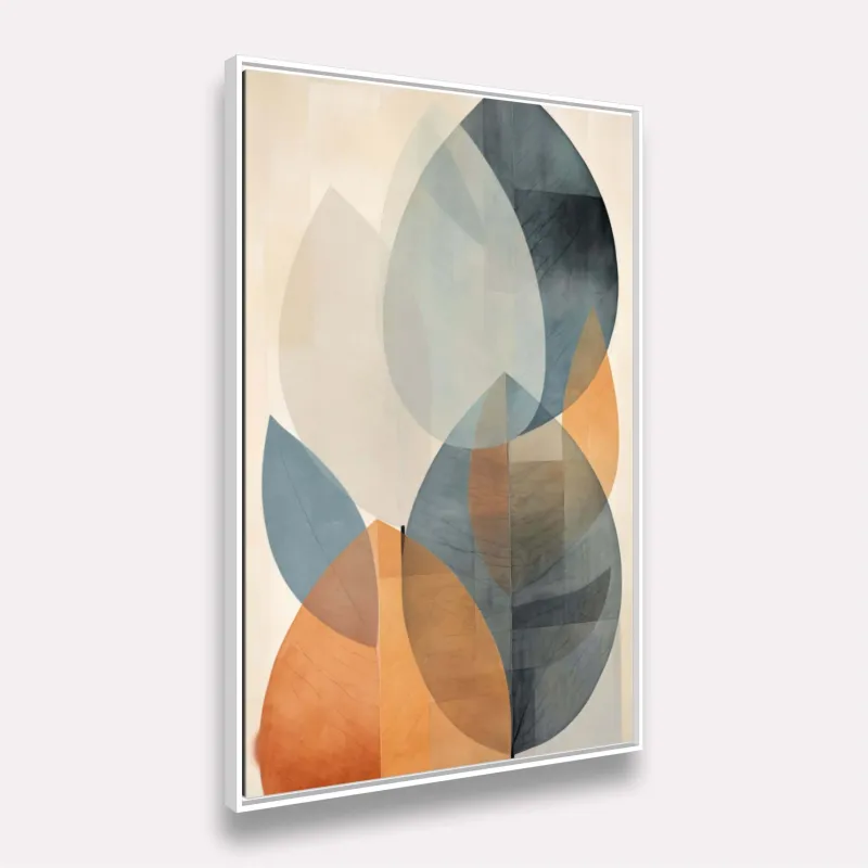 Quadro Folhagem Pintura Artística Abstrata