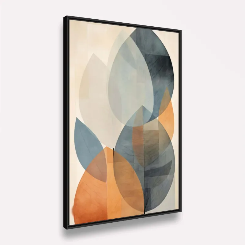 Quadro Folhagem Pintura Artística Abstrata