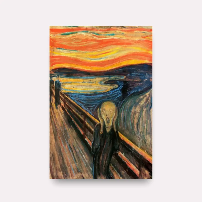 Quadro O Grito Friso da Vida de Edvard Munch Releitura
