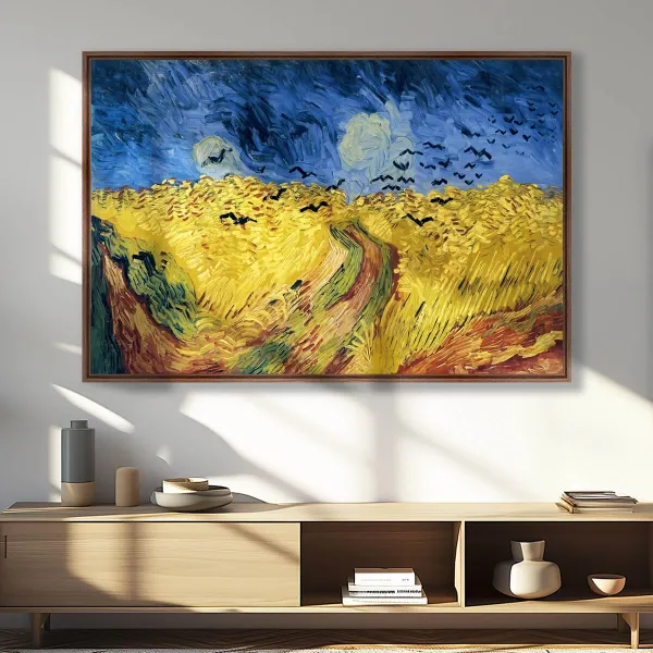 Quadro Campo de Trigo com Corvos de Vincent van Gogh Releitura