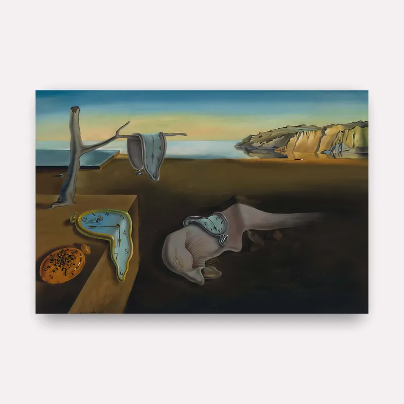 Quadro A Persistência da Memória de Salvador Dalí Releitura