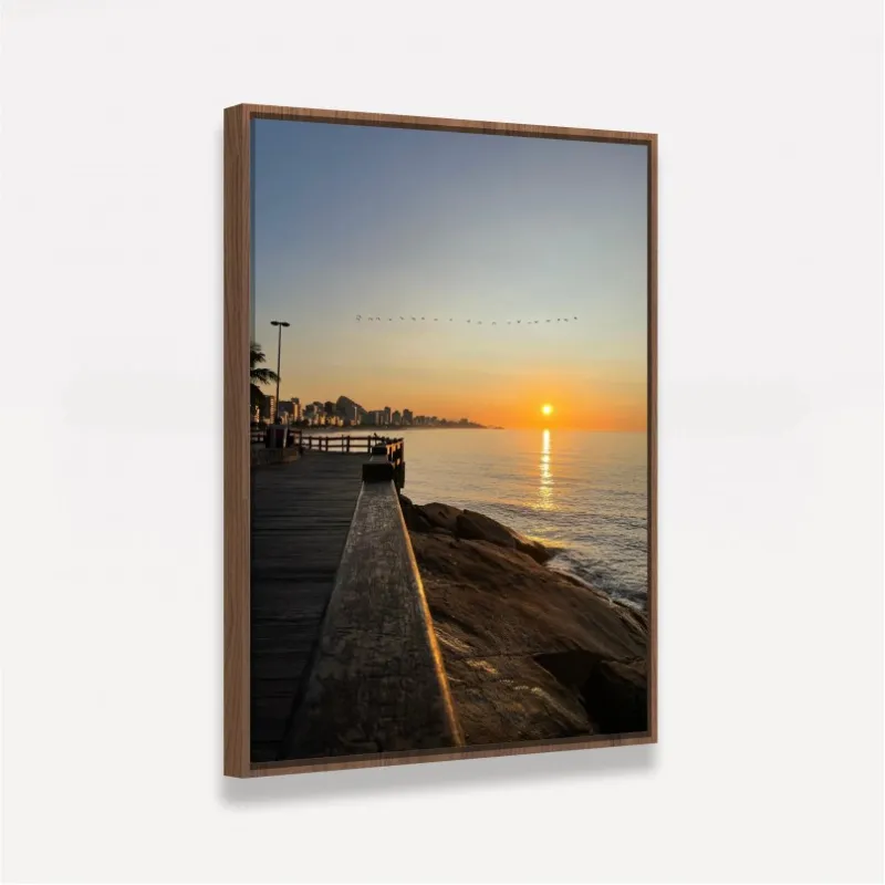 Quadro Paisagem Nascer do Sol - Mirante do Leblon Rio da Janeiro