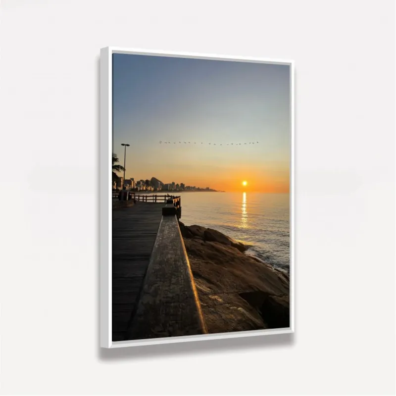Quadro Paisagem Nascer do Sol - Mirante do Leblon Rio da Janeiro