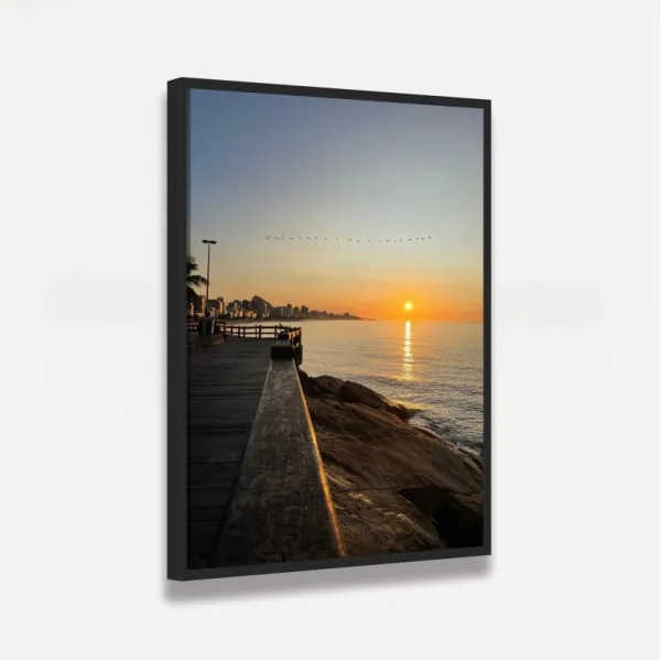 Quadro Paisagem Nascer do Sol - Mirante do Leblon Rio da Janeiro