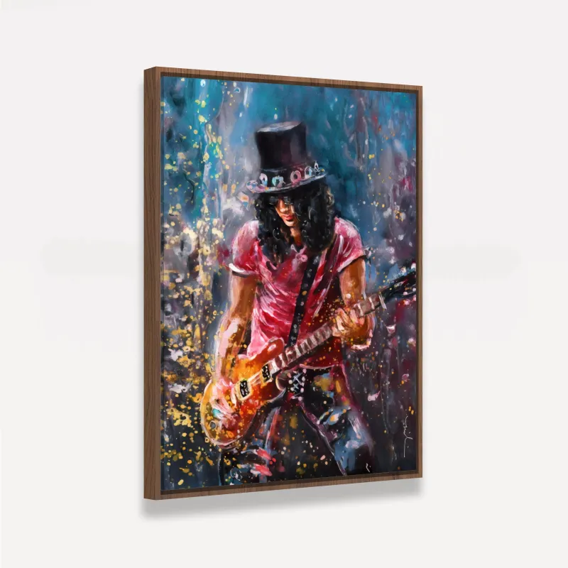 Quadro Slash Artístico - Guns N' Roses