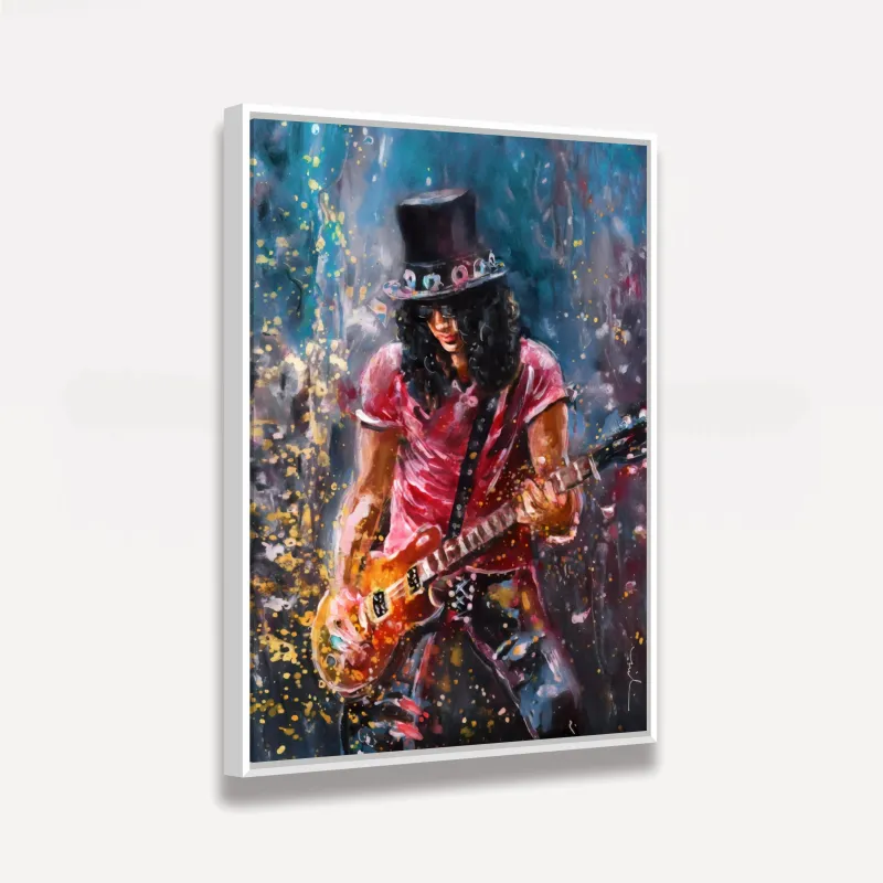 Quadro Slash Artístico - Guns N' Roses
