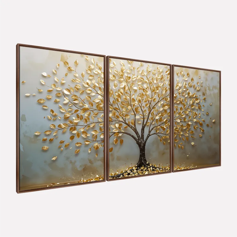 Quadro Árvore da Vida Essência Dourada