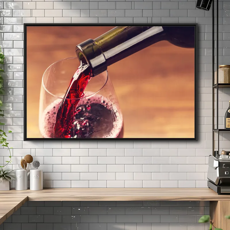 Quadro decorativo Uma Boa Taça de Vinho