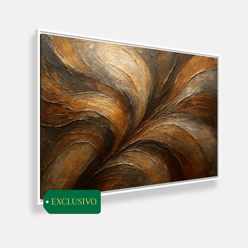 Quadro Abstrato Metais E Reflexos