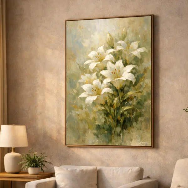 Quadro Lírios do Campo - Arte Exclusiva