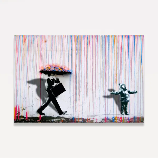 Quadro Chuva Colorida