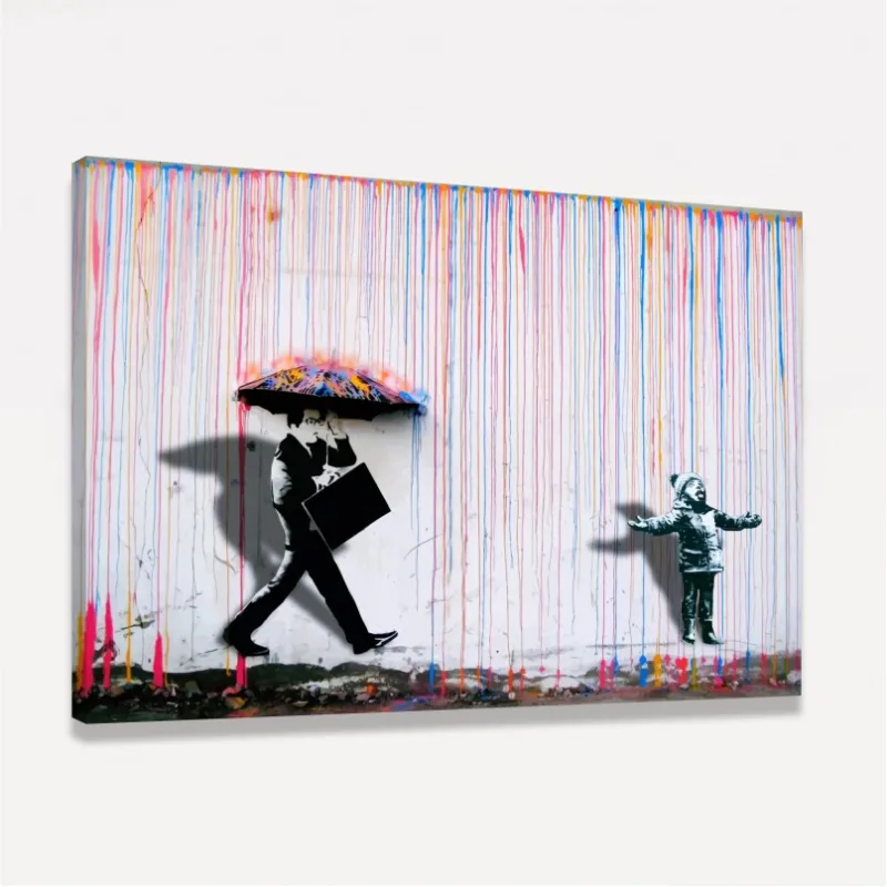 Quadro Chuva Colorida
