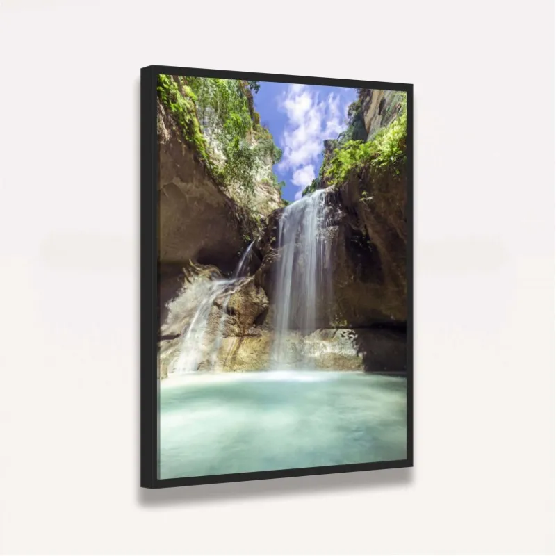 Quadro Cachoeira Paisagem Bela Cascata