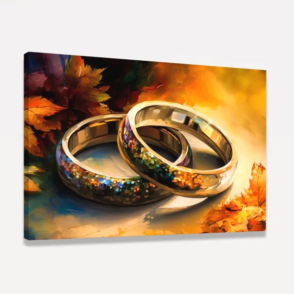 Quadro Alianças do Amor um Elo Indestrutível