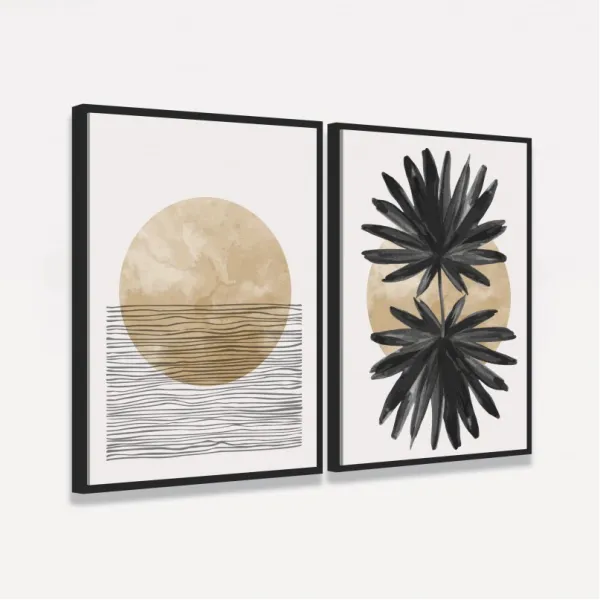 Quadro Abstrato Reflexos de Luz e Sombra