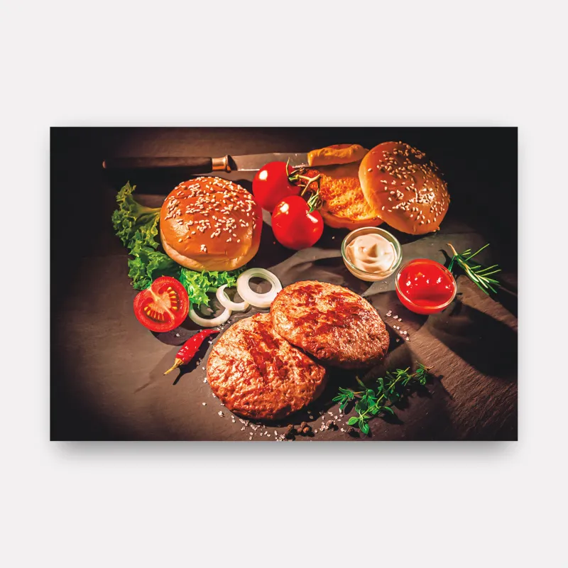 Quadro Decorativo Hambúrguer