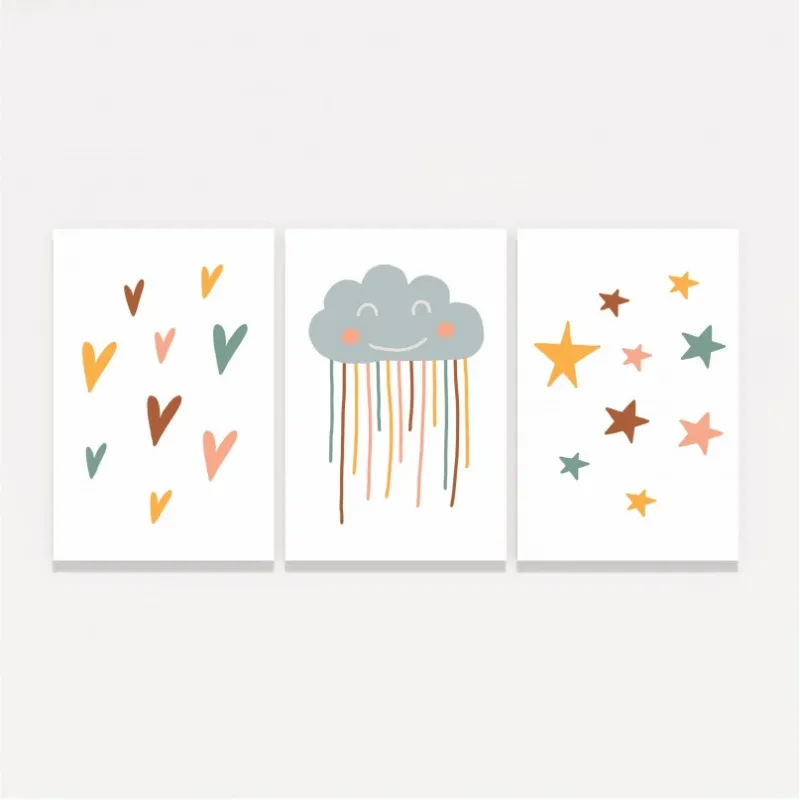 Quadro Trio Infantil Bons Sonhos