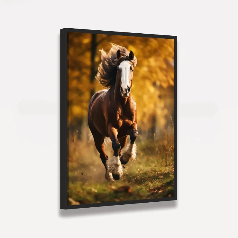 Quadro Cavalo Alazão Correndo ao Ar Livre