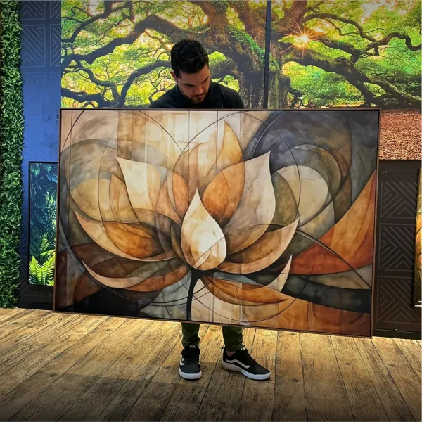 Quadro Harmonia Abstrata Florescer da Alma