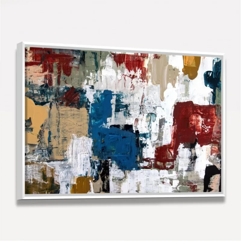 Quadro Abstrato Tons Terrosos Pintura Artístisca
