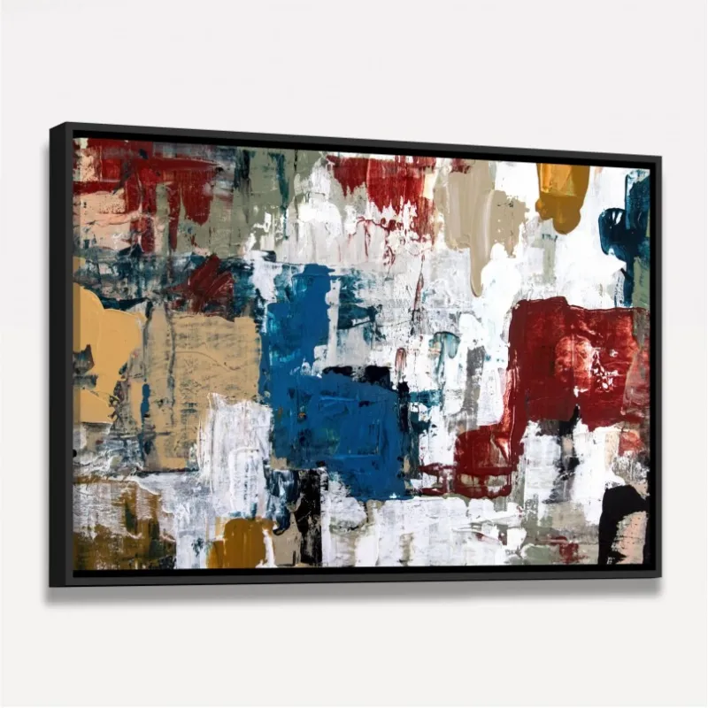 Quadro Abstrato Tons Terrosos Pintura Artístisca