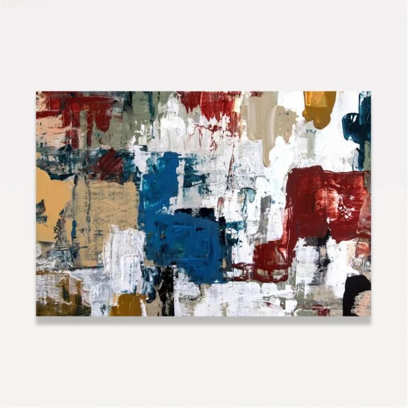 Quadro Abstrato Tons Terrosos Pintura Artístisca