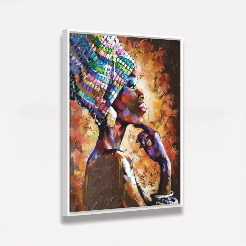 Quadro Mulher Negra Artístico decorativo Arte Abstrata