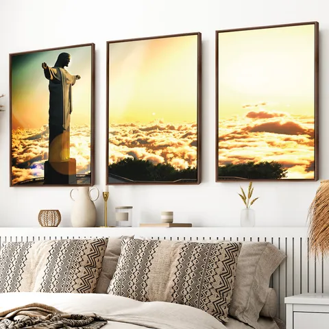 Quadro Cristo Redentor Ao Céu - Rio de Janeiro