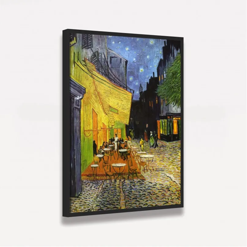Quadro Terraço do Café - Van Gogh - Releitura Quadro Terraço do Café - Van Gogh - Releitura