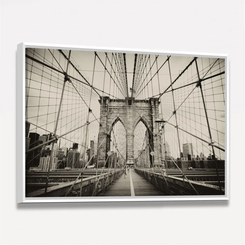 Quadro Ponte do Brooklyn Nova York - Vintage Sépia