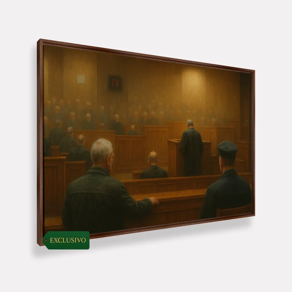 Quadro Advocacia Tribunal Poder do Juiz - Arte Exclusiva Quadro Advocacia Tribunal Poder do Juiz - Arte Exclusiva