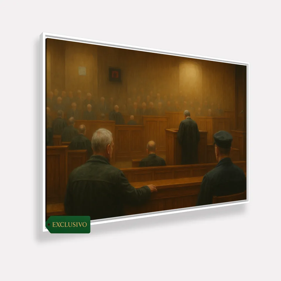 Quadro Advocacia Tribunal Poder do Juiz - Arte Exclusiva Quadro Advocacia Tribunal Poder do Juiz - Arte Exclusiva