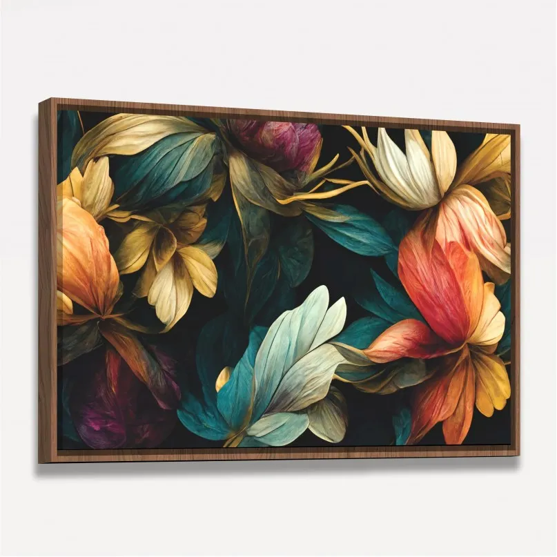 Quadro Folhagens Noturna Imperial