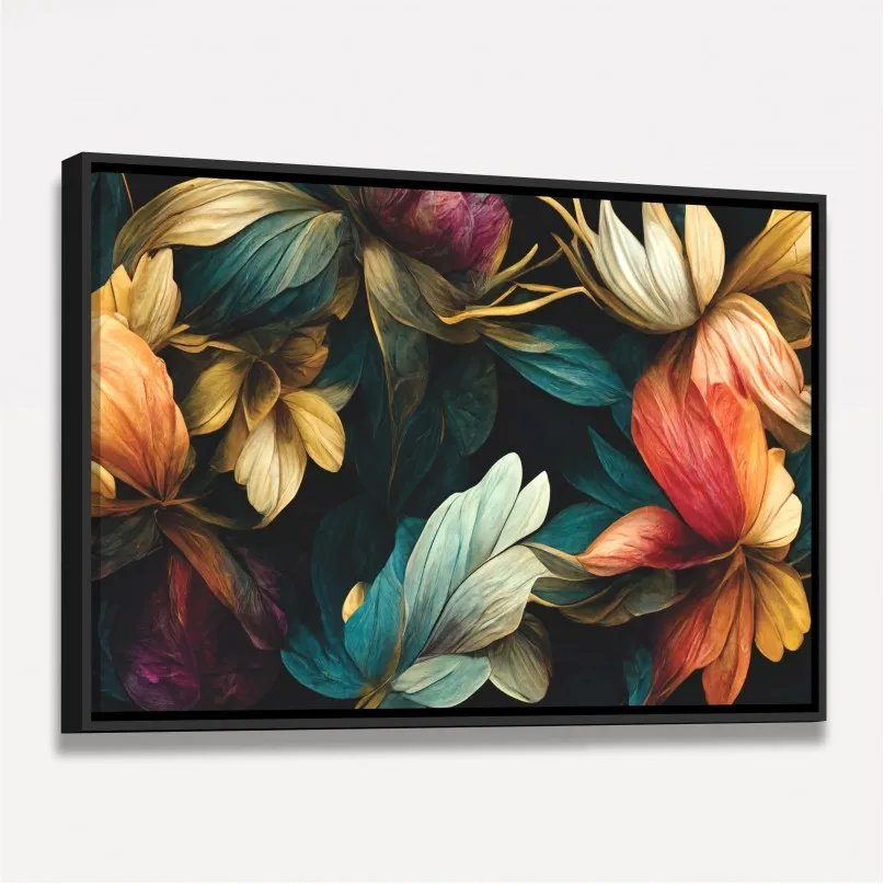 Quadro Folhagens Noturna Imperial
