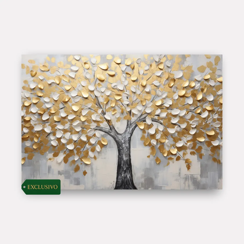 Quadro Árvore da Vida Arte Estilo Pintura